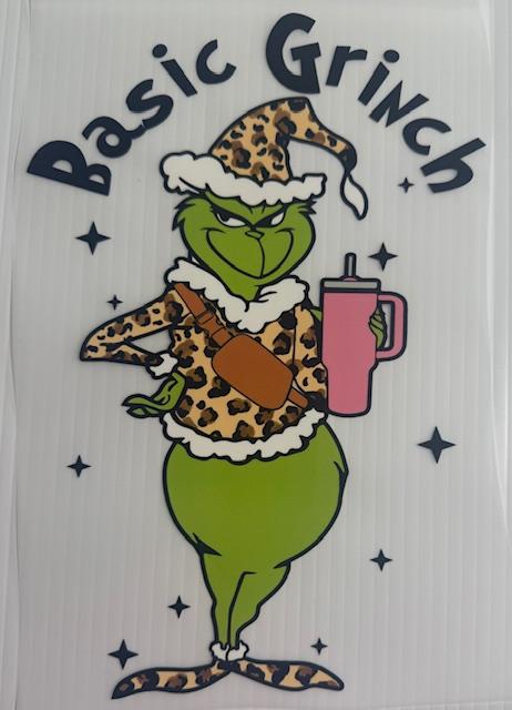 Basic Grinch - holding pink cup