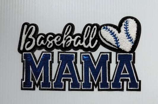 Baseball Mama-bling patch
