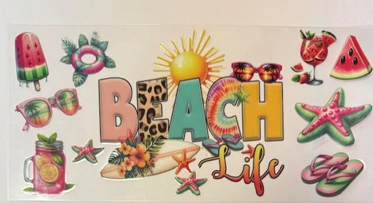 Beach Life cup wrap