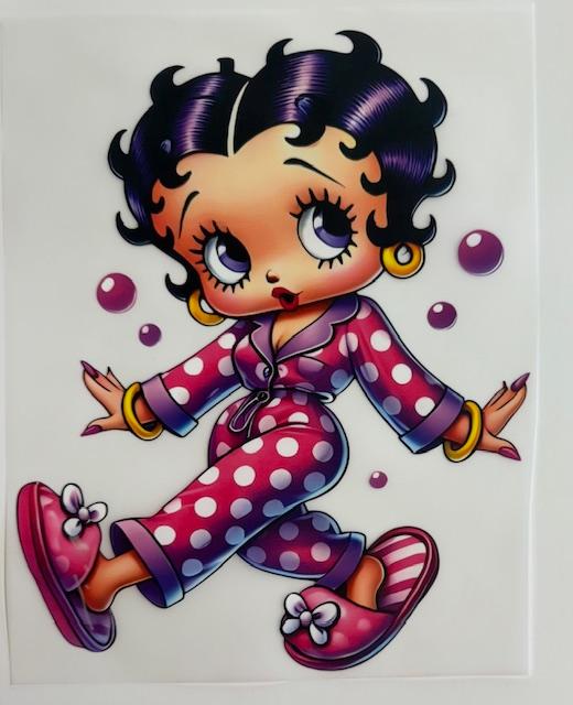 Betty Boop-Pink pokadot pajamas