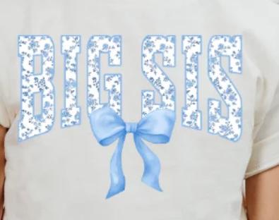 Big Sis - blue bow