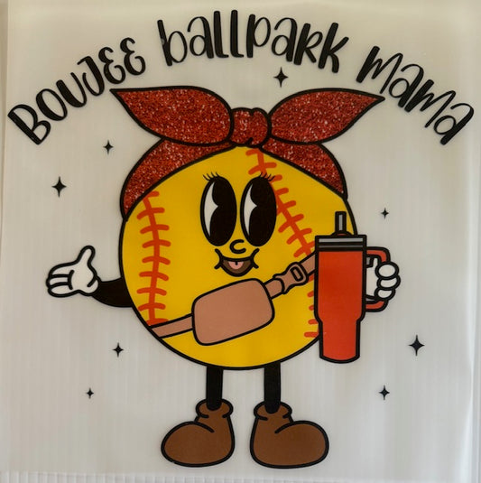 Boujee ballpark mama - softball