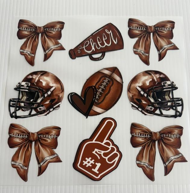 Bows/Cheer/Football collage