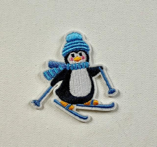 Skiing penguin