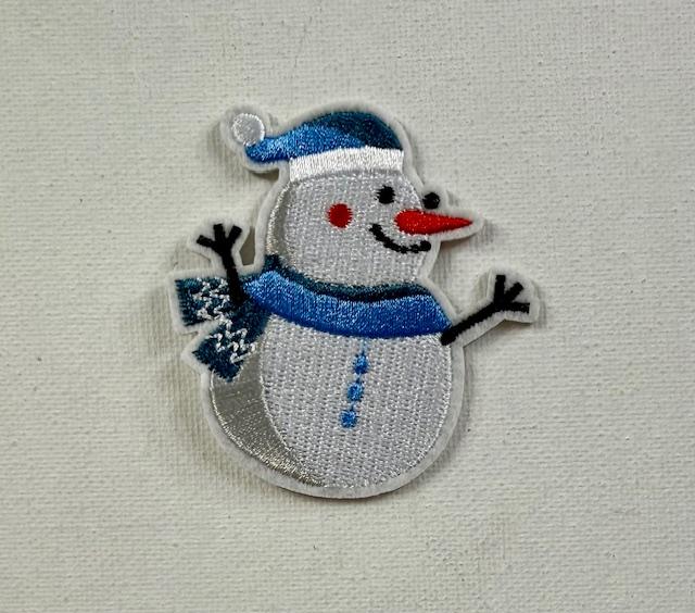 Snowman w/ blue scarf