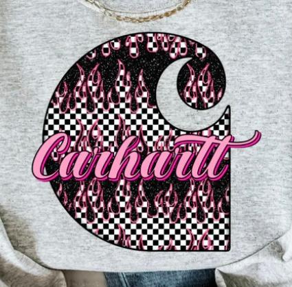 Carhartt - checkered-flames