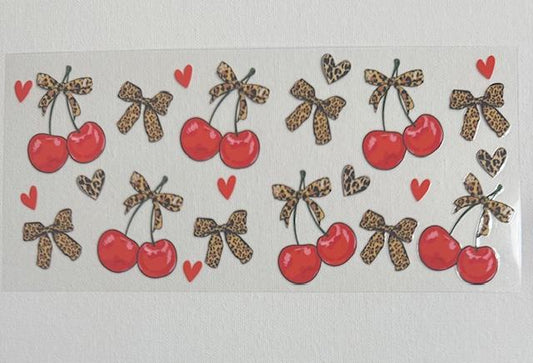 Cherries - cheetah bows
