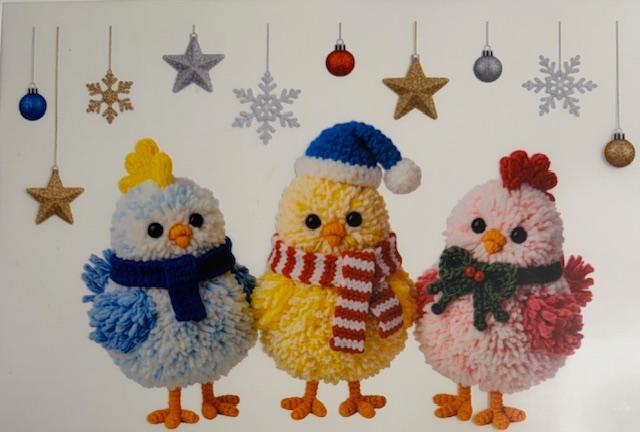 Christmas Chicks-fuzzy