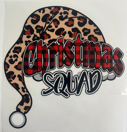 Christmas Squad-cheetah santa hat