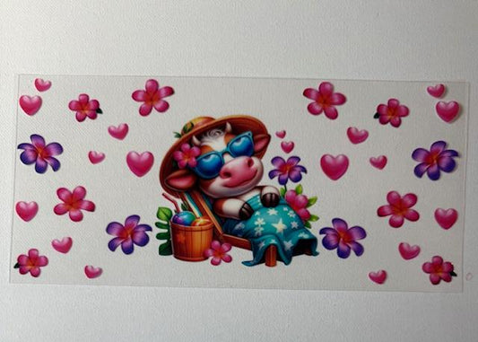 Cow summer cup wrap