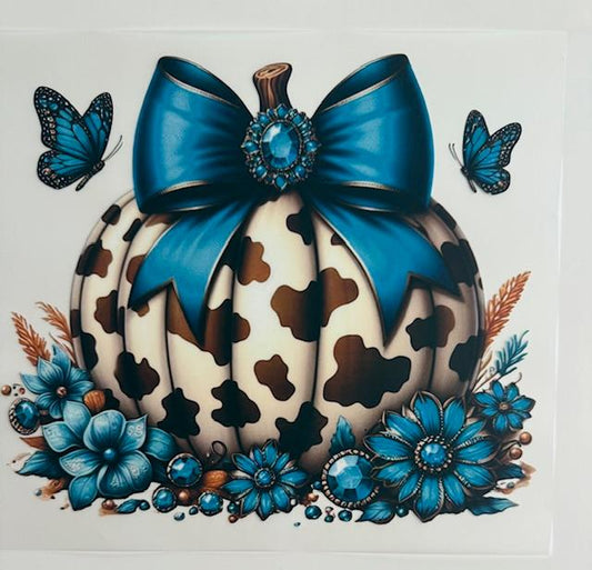Pumpkin - Turquoise bow