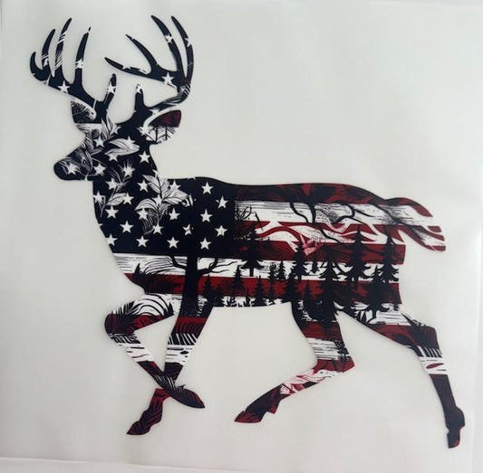Deer - Am flag