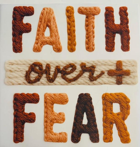 Faith over Fear - yarn
