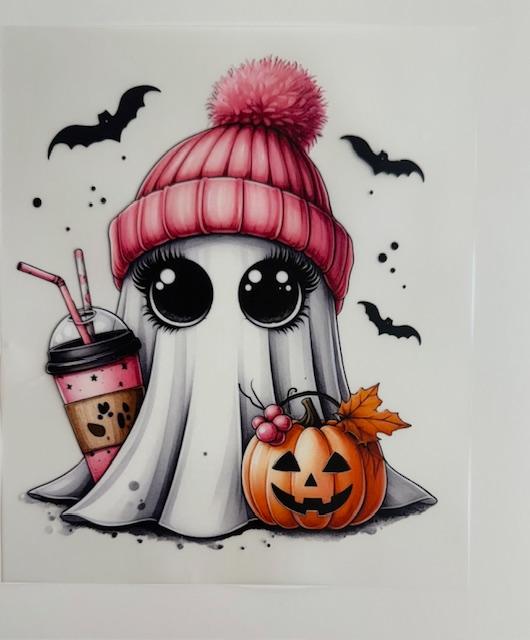 Ghost - pink beanie