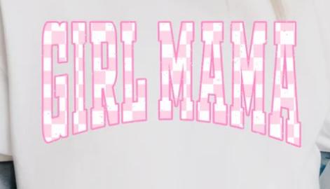 Girl Mama - pink checkered