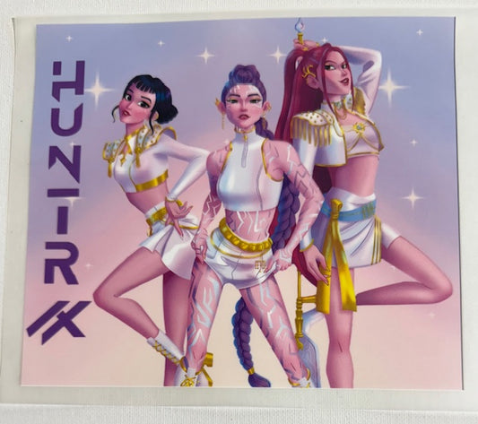 Huntrix-purple letters