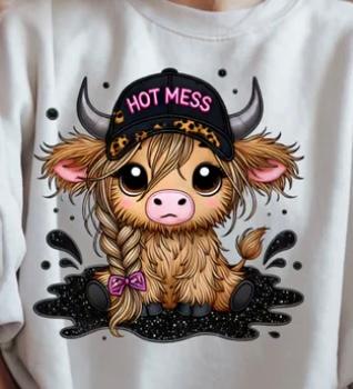 Hot Mess girl  Cow