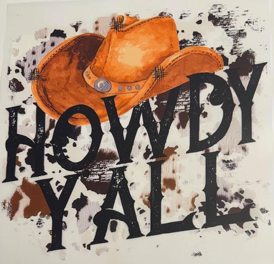 Howdy Y'all-brown hat