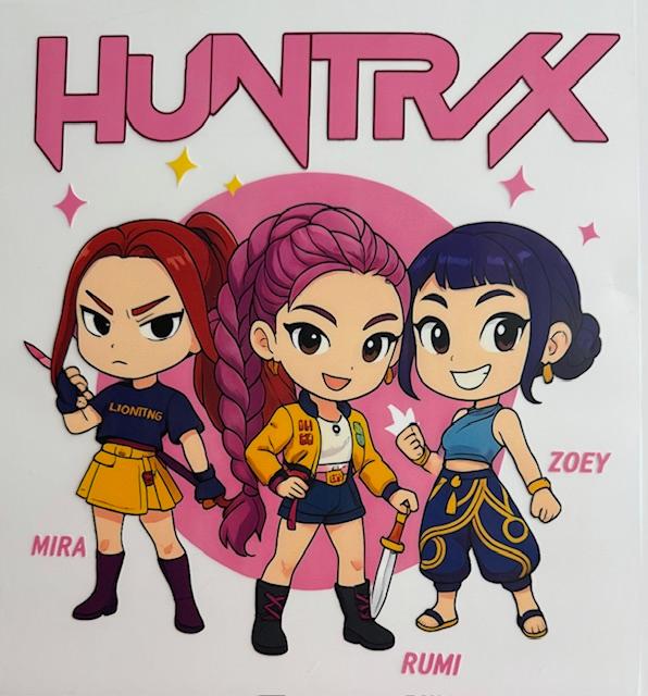 Huntrix-pink letters