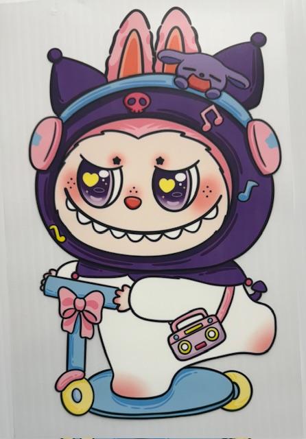 Labubu - on scooter