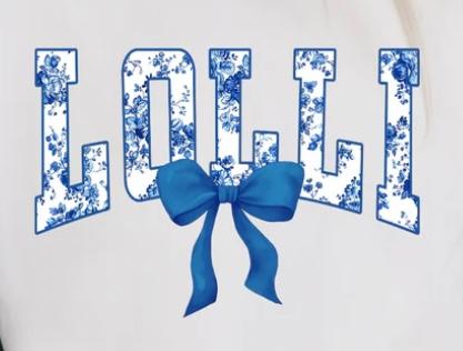 Lolli - blue bow