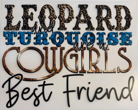 Leopard and Turquoise are a Cowgirls Best Friend