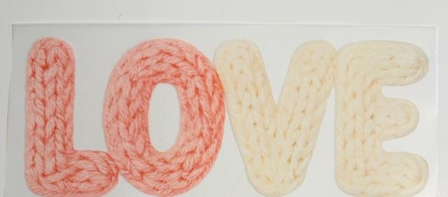 Love-pink white yarn
