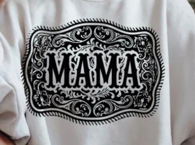 Mama - western buckle