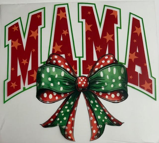 Mama - Christmas bow