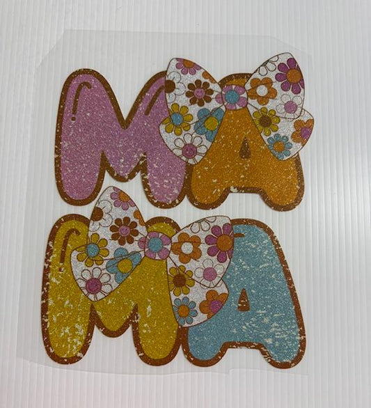 Mama flower bows - shimmer