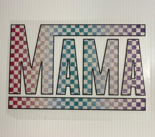 Mama checkered - shimmer