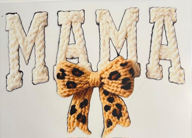 Mama Yarn w/ cheetah bow