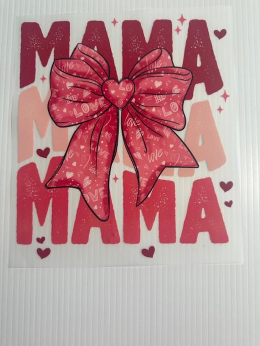Mama-Pink bow-love