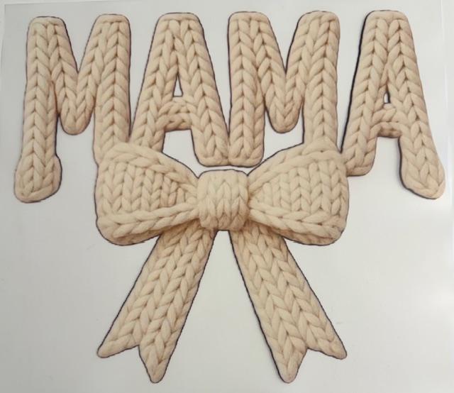 Mama - creme bow yarn
