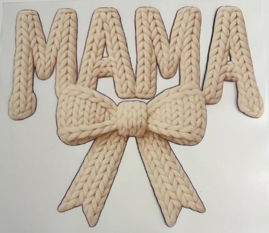 Mama - creme bow yarn