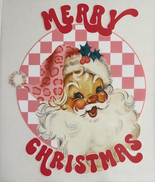Merry Christmas Santa-pink