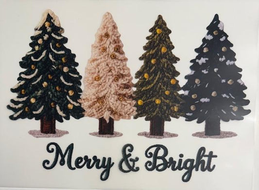 Merry & Bright - yarn trees