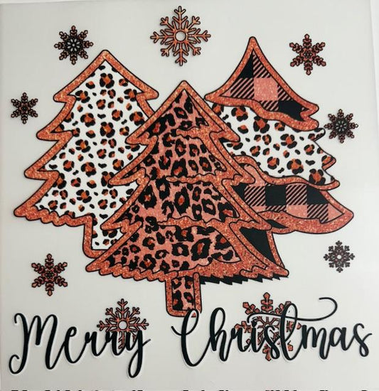 Merry Christmas - pink trees