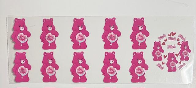 Pink Swear Bear w/lid