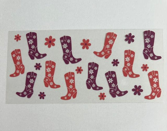 Boots - pink & purple