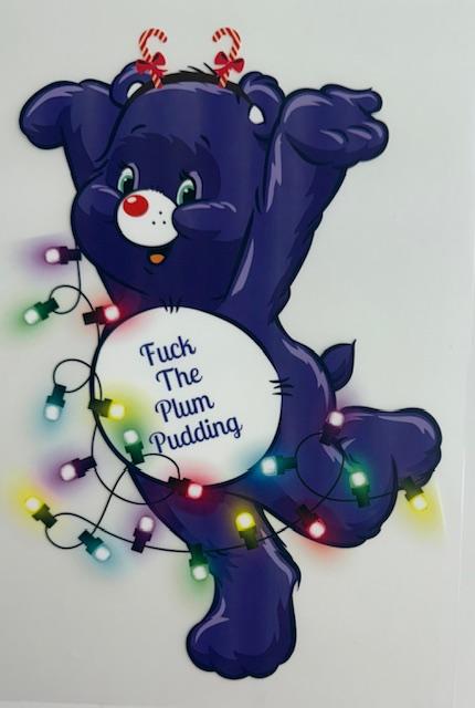 Christmas Swear Bear - purple