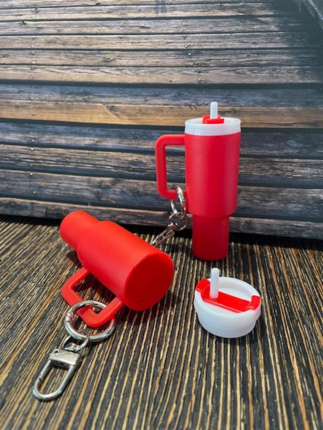 Red Mini Cup Keychain