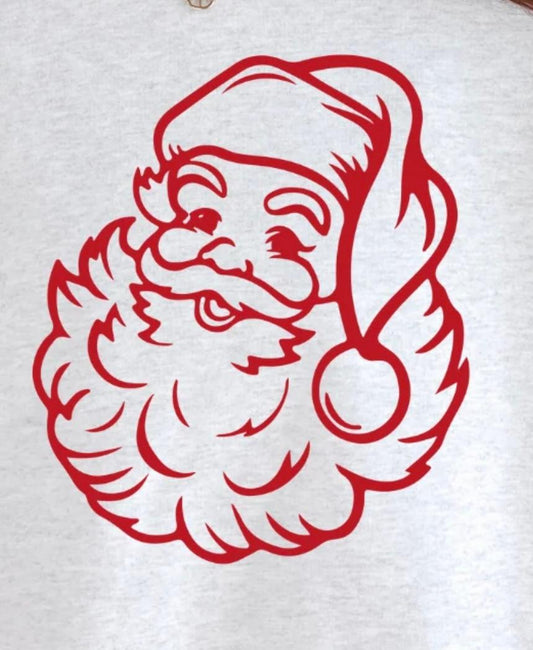 Santa - red outline