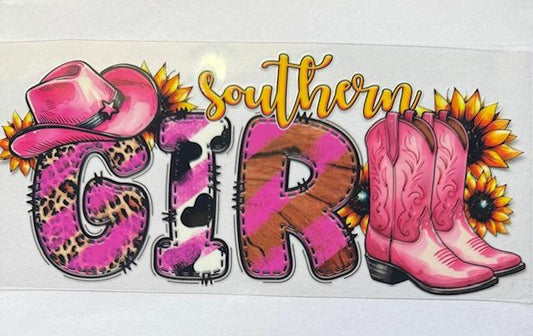 Southern Girl-pink hat, boots