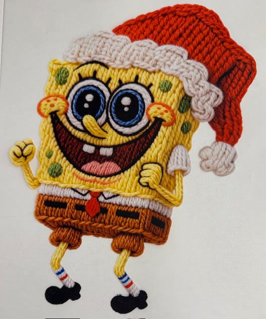 Sponge Bob-Christmas yarn