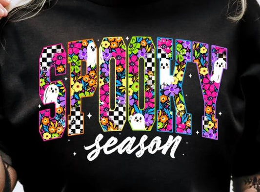 Spooky Season - colorful checkered