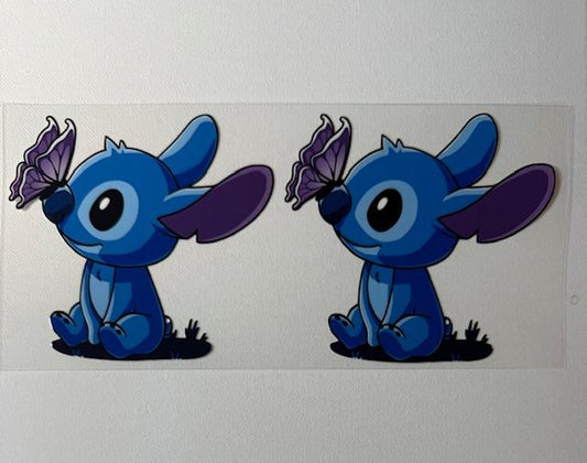 Stitch purple butterfly cup wrap