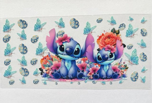 Stitch - blue butterflies