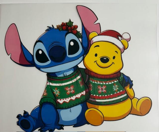 Stitch & Pooh - Christmas sweaters