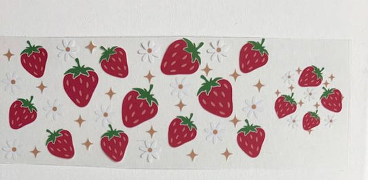 Strawberries and Daisies wrap with Lid